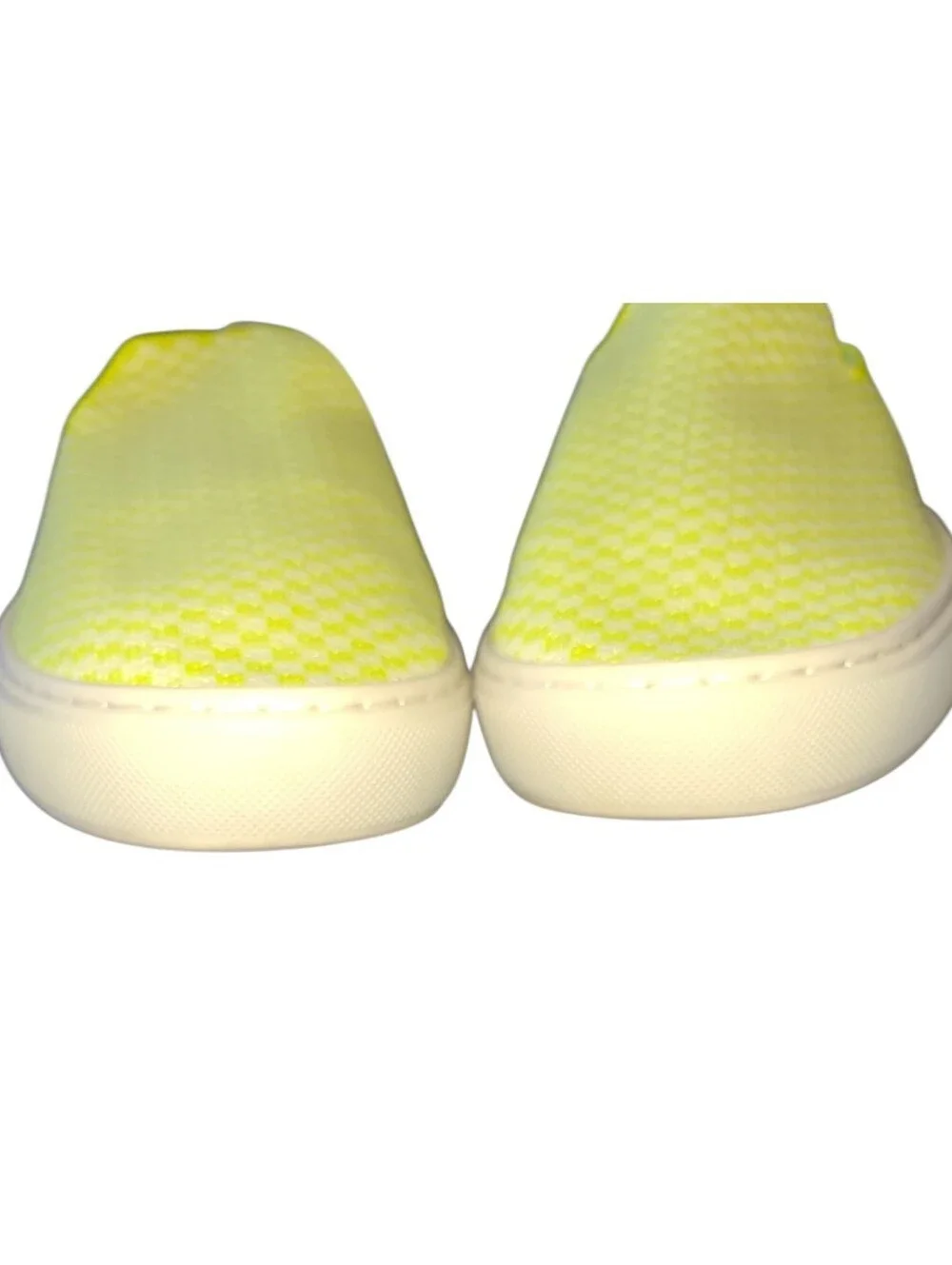 Rothy's Slip On Sneakers In Citron Honeycomb Checker Pattern W Size 10